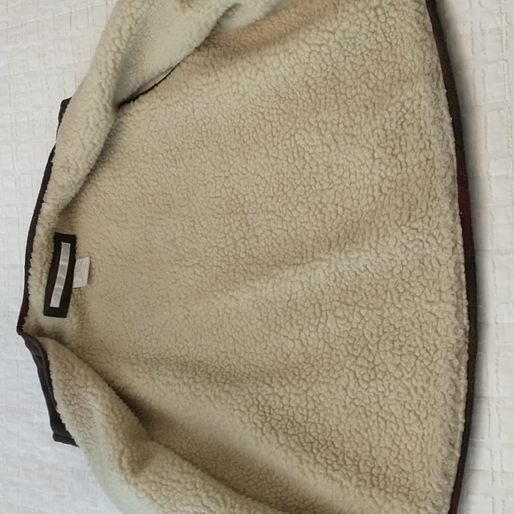 Perry Ellis Wool Blend Vest, Zipper, Lined, Brown, Red And Gray, Men's Size XL - Picture 5 of 6